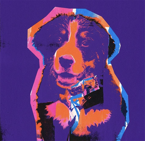 Imagen perro estilo pop art