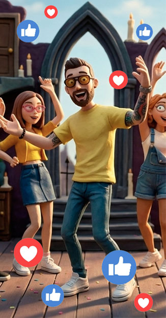 Imagen de amigos para redes sociales